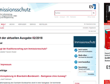 Tablet Screenshot of immissionsschutzdigital.de
